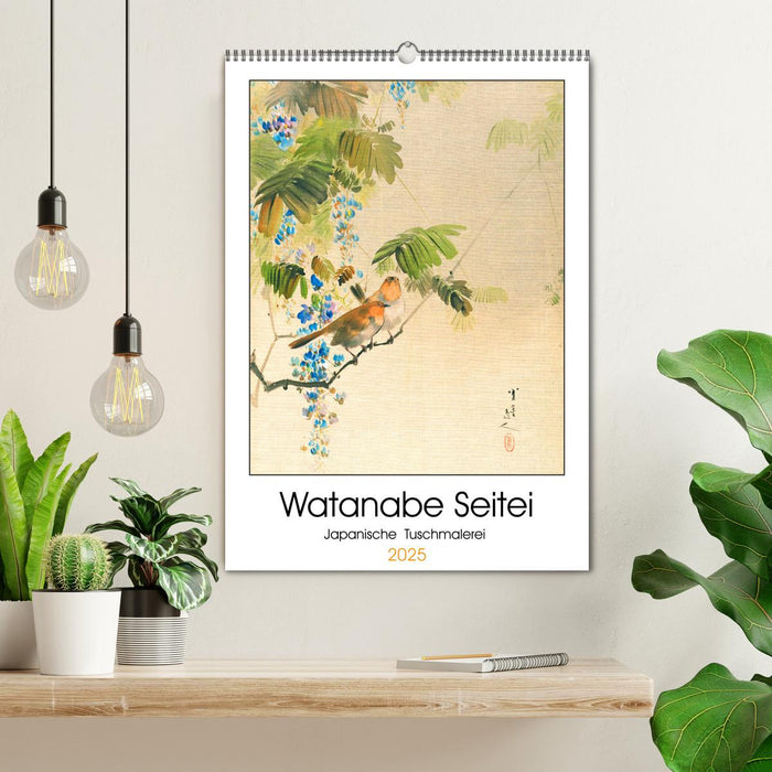 Watanabe Seitei - Japanische Tuschmalerei (CALVENDO Wandkalender 2025)