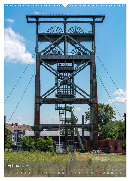 Fördertürme im Ruhrgebiet - Skulpturen der Vergangenheit (CALVENDO Wandkalender 2025)