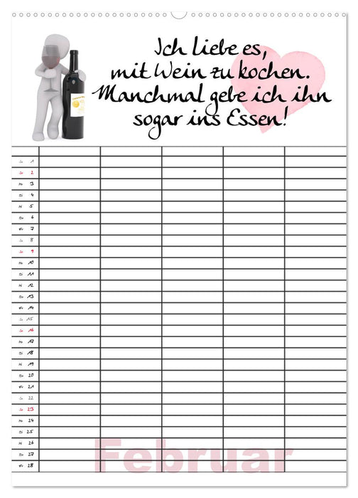 Sprüche-Küche (CALVENDO Premium Wandkalender 2025)