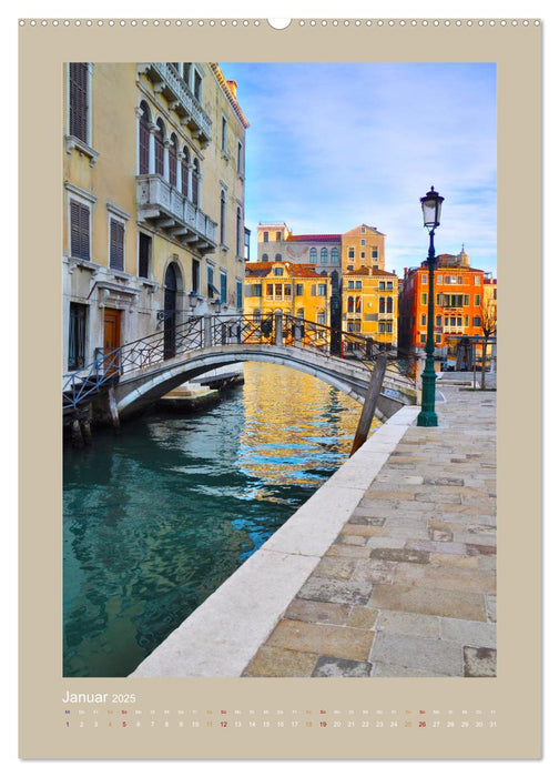 Erlebe mit mir Venedig im Winter (CALVENDO Premium Wandkalender 2025)