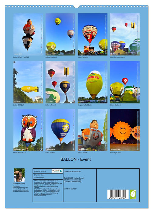 BALLON - Event (CALVENDO Premium Wandkalender 2025)