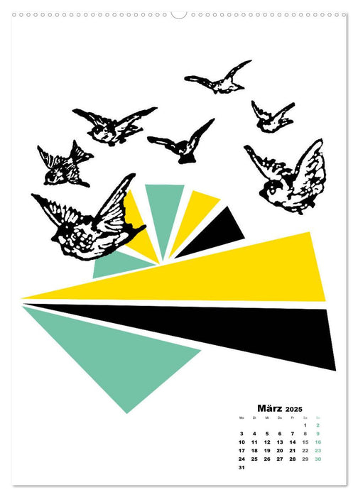 Nostalgie wie nie! Neuer Blick auf alte Grafik (CALVENDO Premium Wandkalender 2025)