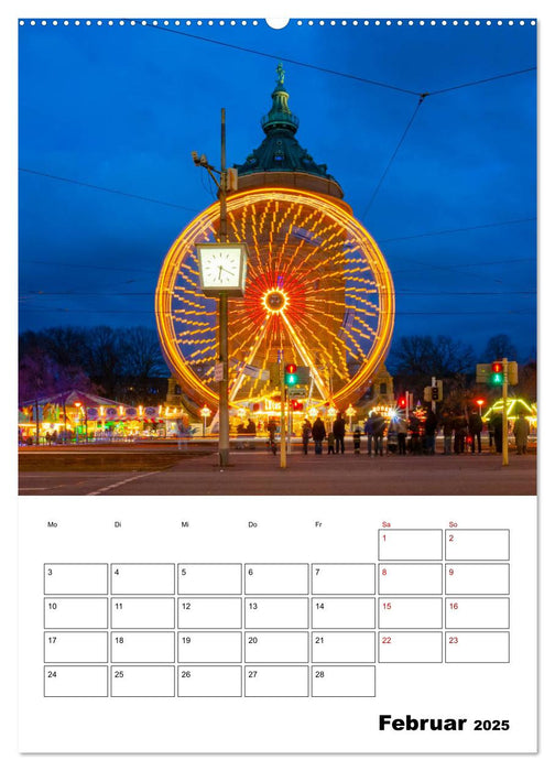 Mannheim Lichter und Farben (CALVENDO Premium Wandkalender 2025)