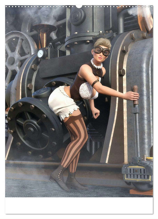 Sexy Steampunk Pin Up (CALVENDO Premium Wandkalender 2025)