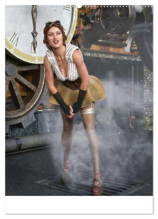 Sexy Steampunk Pin Up (CALVENDO Premium Wandkalender 2025)