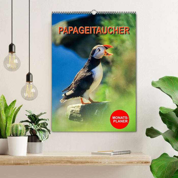 Papageitaucher Monatsplaner (CALVENDO Wandkalender 2025)