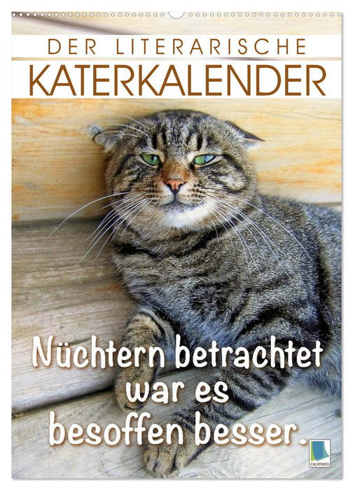 Der literarische Katerkalender (CALVENDO Wandkalender 2025)