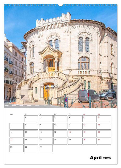 Monaco - Fürstentum an der Côte d'Azur (CALVENDO Premium Wandkalender 2025)