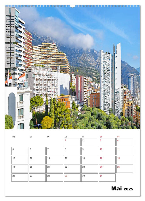 Monaco - Fürstentum an der Côte d'Azur (CALVENDO Premium Wandkalender 2025)