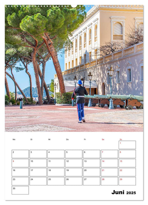 Monaco - Fürstentum an der Côte d'Azur (CALVENDO Premium Wandkalender 2025)