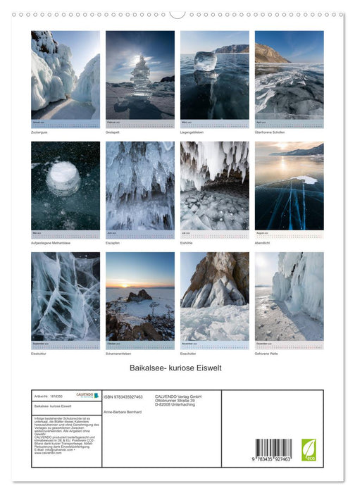 Baikalsee- kuriose Eiswelt (CALVENDO Premium Wandkalender 2025)