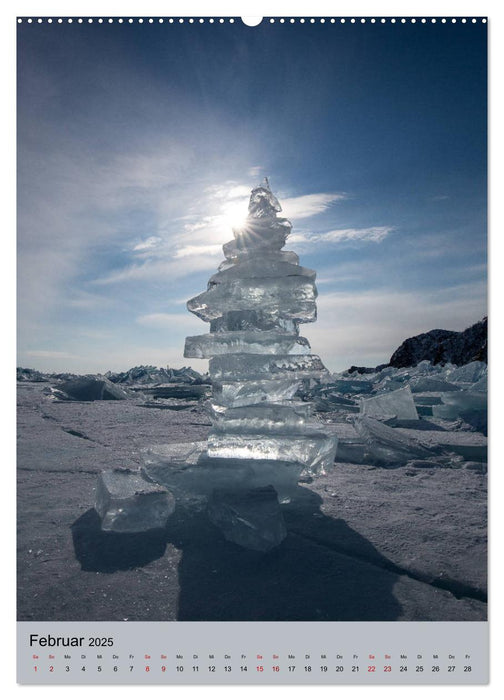 Baikalsee- kuriose Eiswelt (CALVENDO Premium Wandkalender 2025)