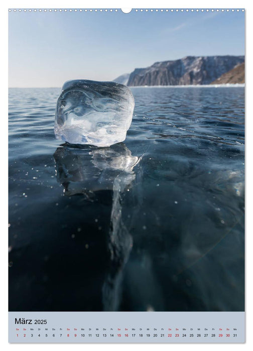 Baikalsee- kuriose Eiswelt (CALVENDO Premium Wandkalender 2025)