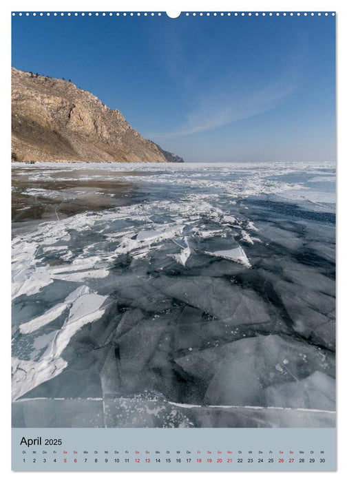 Baikalsee- kuriose Eiswelt (CALVENDO Premium Wandkalender 2025)