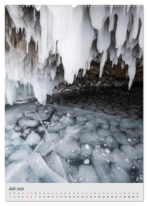 Baikalsee- kuriose Eiswelt (CALVENDO Premium Wandkalender 2025)