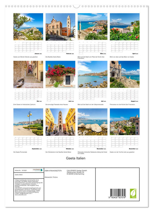 Gaeta Italien (CALVENDO Premium Wandkalender 2025)