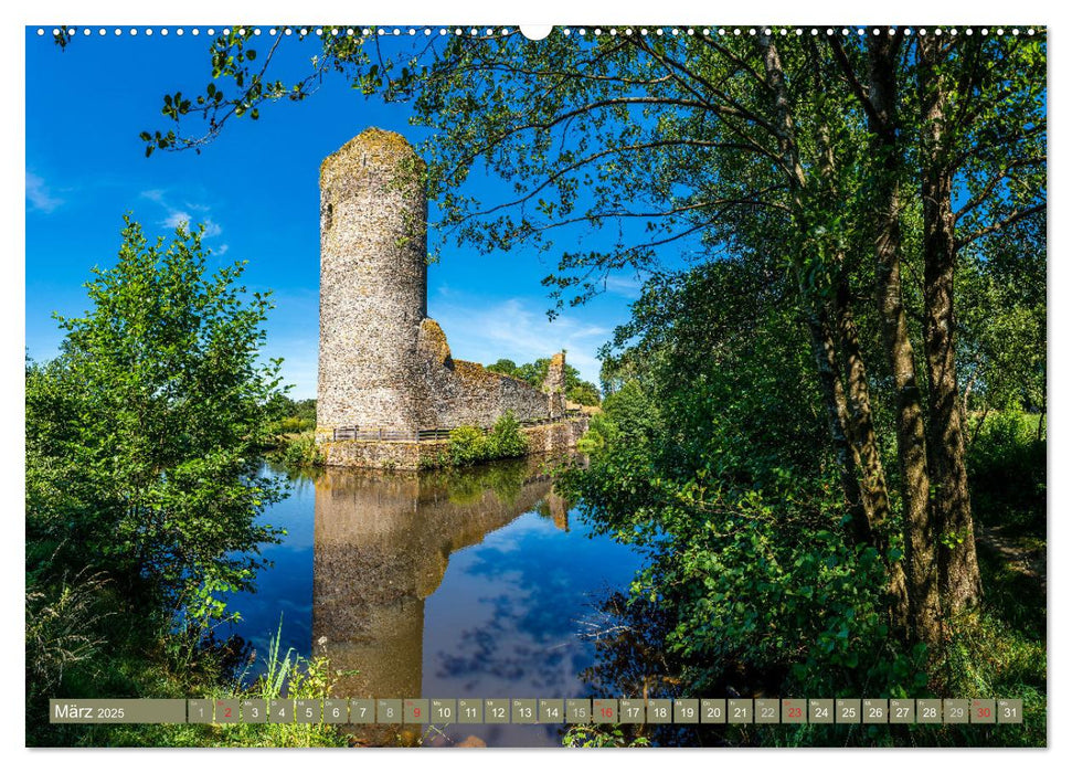 Burgen in Rheinland-Pfalz (CALVENDO Premium Wandkalender 2025)
