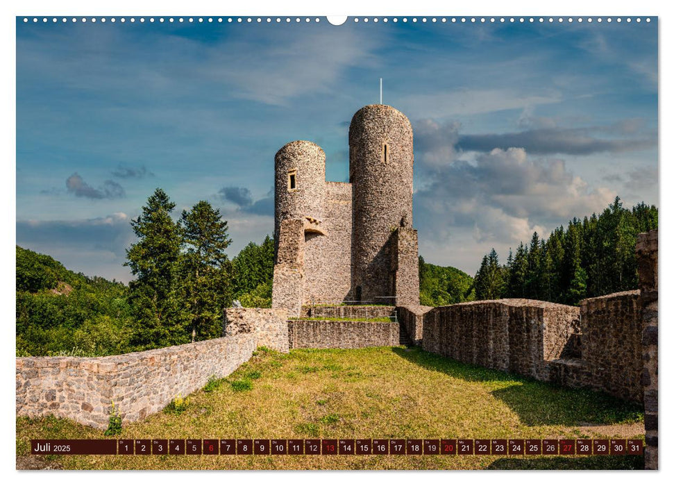 Burgen in Rheinland-Pfalz (CALVENDO Premium Wandkalender 2025)