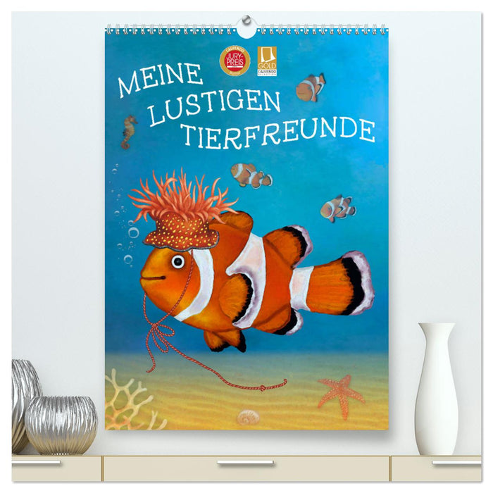 Meine lustigen Tierfeunde (CALVENDO Premium Wandkalender 2025)