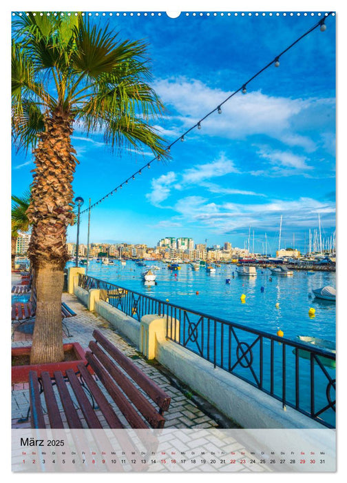 Malta und Gozo - Farbenfrohe Momente (CALVENDO Premium Wandkalender 2025)