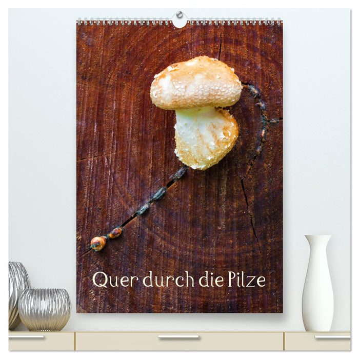 Quer durch die Pilze (CALVENDO Premium Wandkalender 2025)