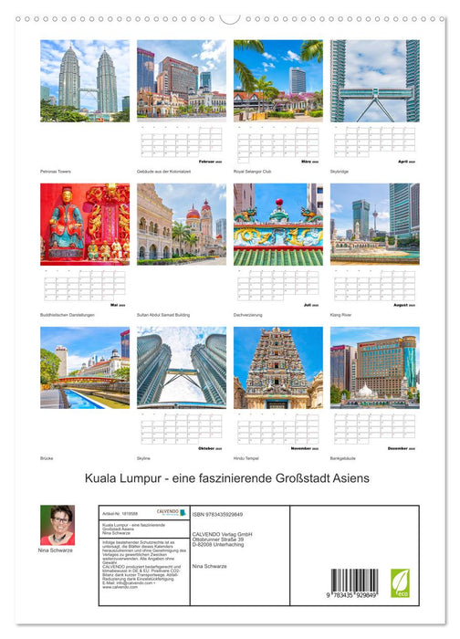 Kuala Lumpur - eine faszinierende Großstadt Asiens (CALVENDO Premium Wandkalender 2025)