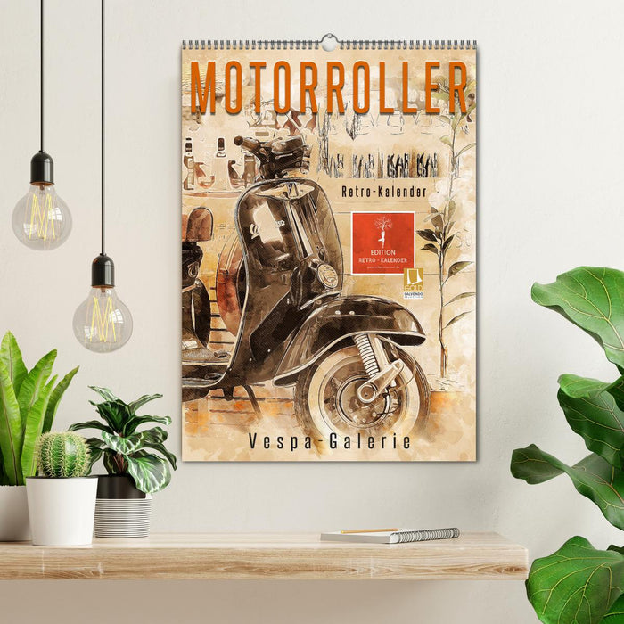 Motorroller - Vespa Galerie (CALVENDO Wandkalender 2025)