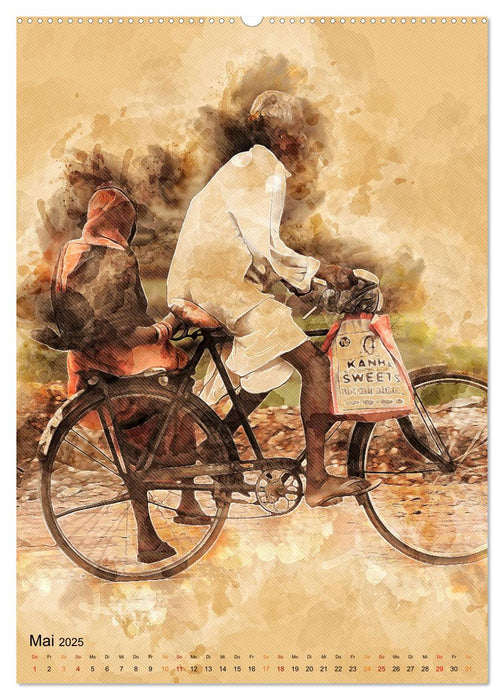 Fahrrad - Retro-Kalender (CALVENDO Wandkalender 2025)