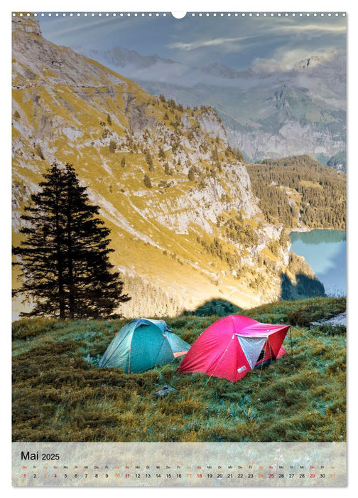 Camping - unser schönster Urlaub (CALVENDO Premium Wandkalender 2025)