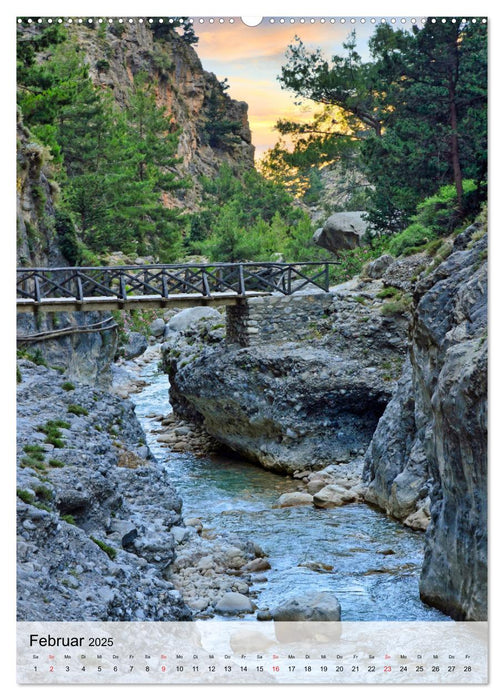 Naturerlebnis Samaria Schlucht auf Kreta (CALVENDO Premium Wandkalender 2025)