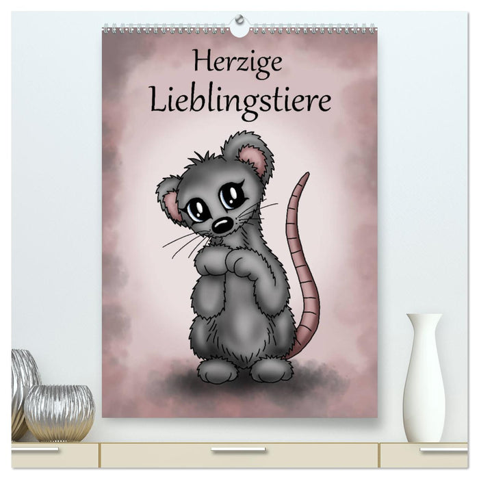 Herzige Lieblingstiere (CALVENDO Premium Wandkalender 2025)