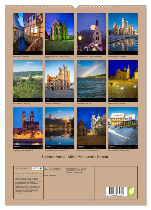 Sachsen-Anhalt - Meine wundervolle Heimat (CALVENDO Premium Wandkalender 2025)