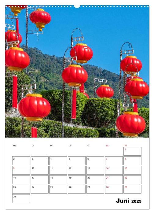 Kek-Lok Tempel geschmückt zum chinesischen Neujahrsfest (CALVENDO Premium Wandkalender 2025)