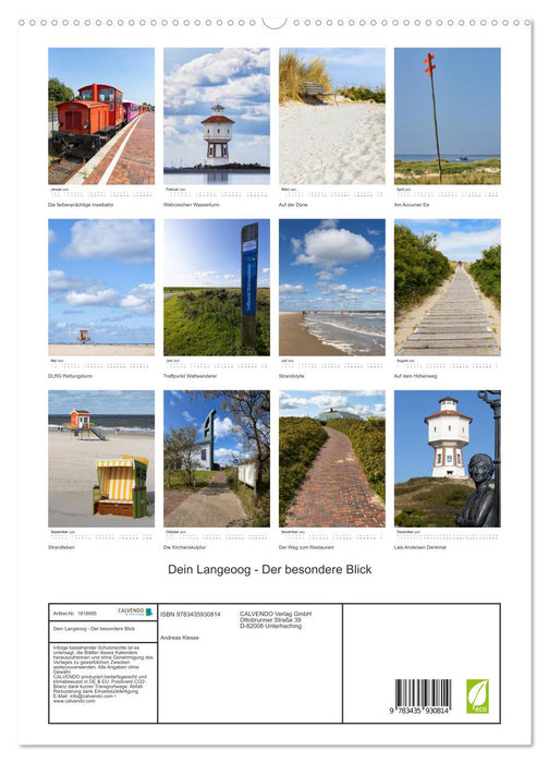 Dein Langeoog - Der besondere Blick (CALVENDO Premium Wandkalender 2025)