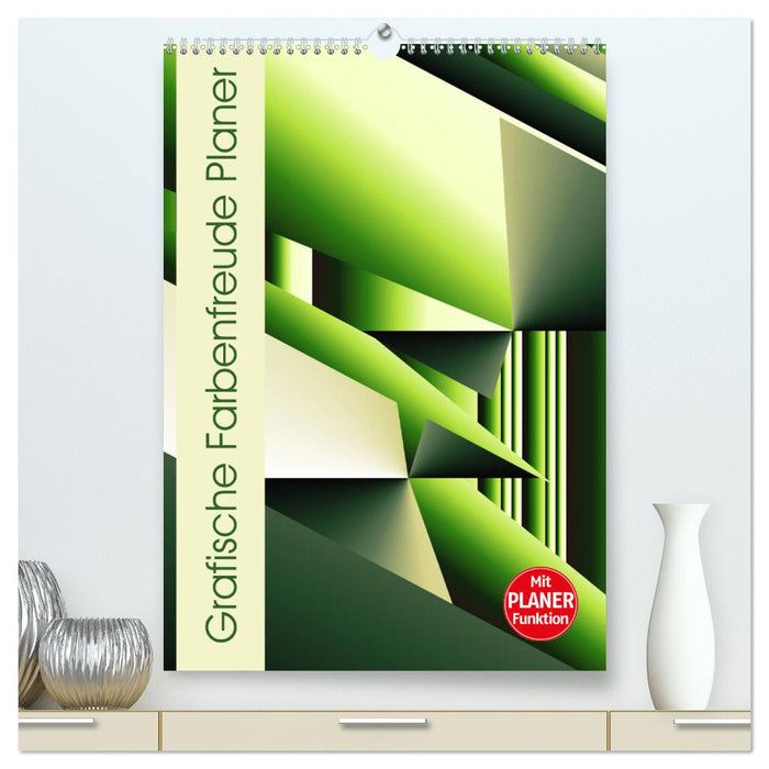 Grafische Farbenfreude Planer (CALVENDO Premium Wandkalender 2025)