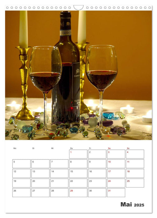 Weinkalender - für Kenner und Genießer (CALVENDO Wandkalender 2025)