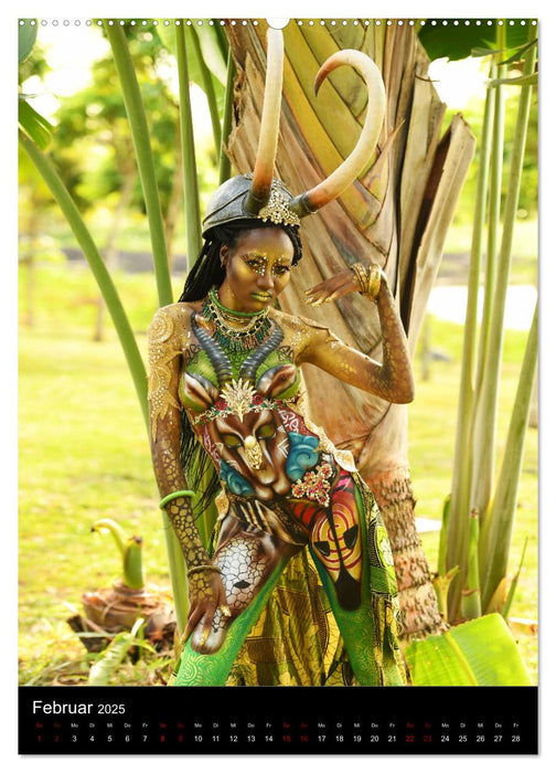 Equatorial Guinea Bodypainting Festival "Origins" (CALVENDO Premium Wandkalender 2025)