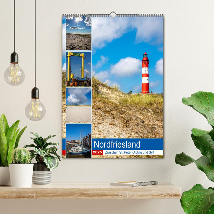 Nordfriesland, Zwischen St. Peter Ording und Sylt (CALVENDO Wandkalender 2025)