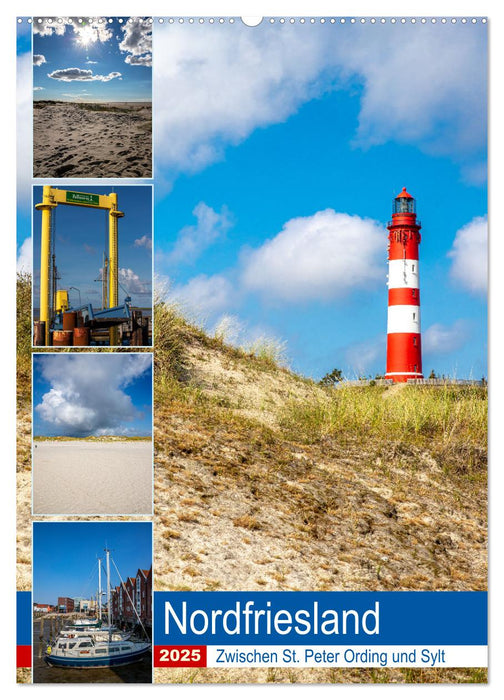 Nordfriesland, Zwischen St. Peter Ording und Sylt (CALVENDO Wandkalender 2025)