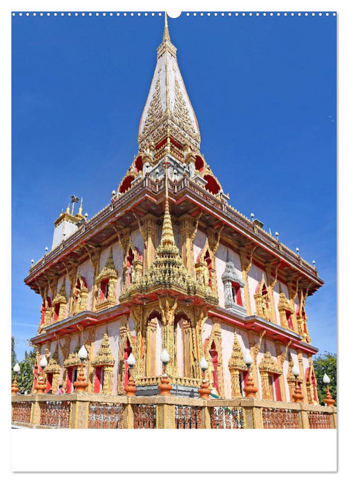 Wat Chalong - Tempel mit ganz speziellem Charme (CALVENDO Premium Wandkalender 2025)