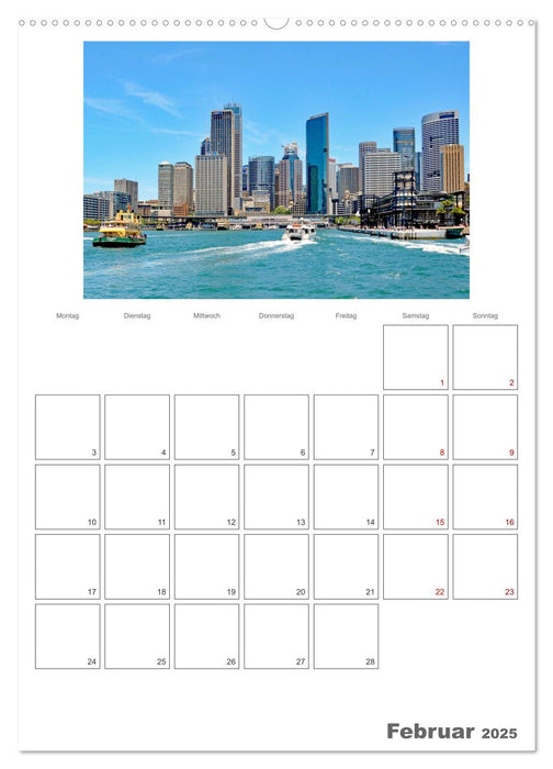 Unterwegs in Sydney - Reiseplaner (CALVENDO Wandkalender 2025)