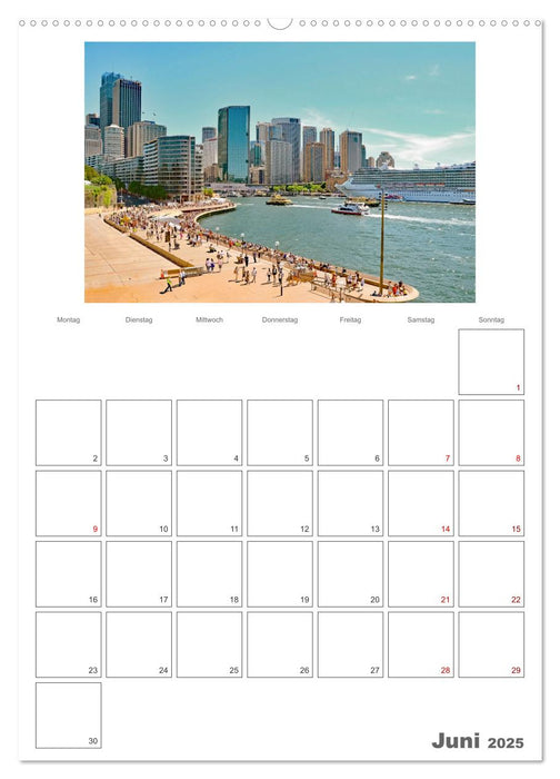 Unterwegs in Sydney - Reiseplaner (CALVENDO Wandkalender 2025)