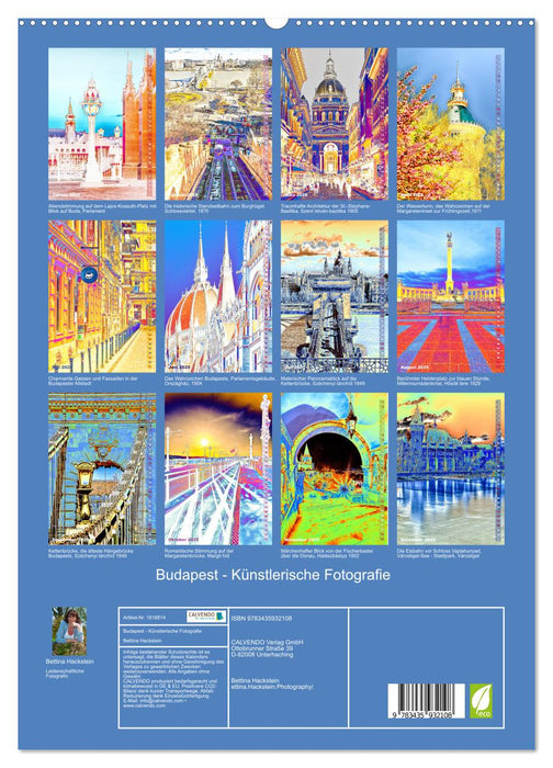 Budapest - Künstlerische Fotografie (CALVENDO Premium Wandkalender 2025)