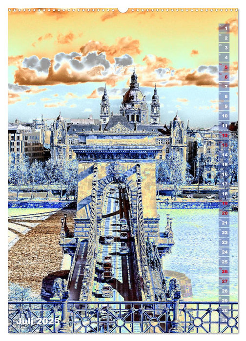 Budapest - Künstlerische Fotografie (CALVENDO Premium Wandkalender 2025)
