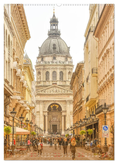 Budapest - Ein malerischer Spaziergang (CALVENDO Premium Wandkalender 2025)