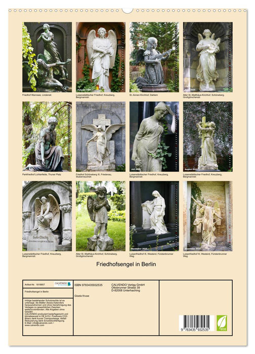 Friedhofsengel in Berlin (CALVENDO Premium Wandkalender 2025)