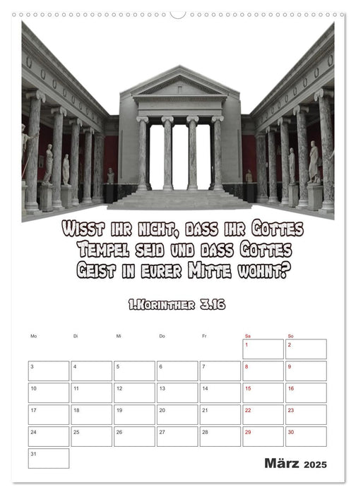 drei.sechzehn - Der Jesus Kalender (CALVENDO Wandkalender 2025)