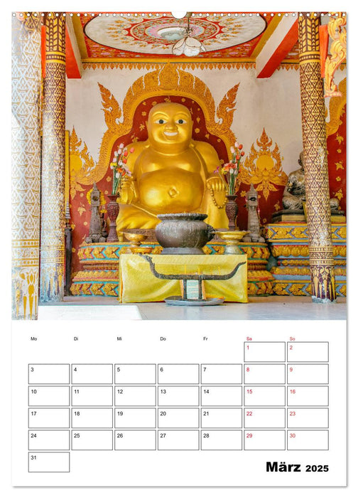 Koh Samui - Buddhistische Tempel (CALVENDO Premium Wandkalender 2025)