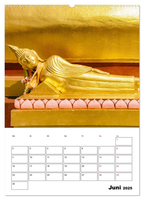 Koh Samui - Buddhistische Tempel (CALVENDO Premium Wandkalender 2025)