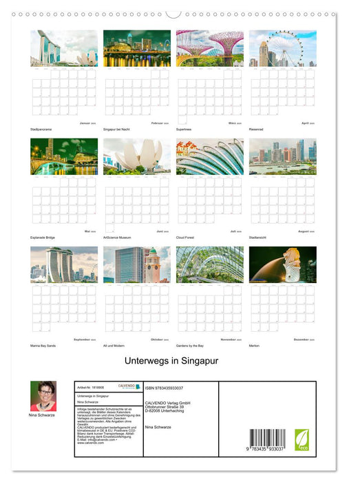 Unterwegs in Singapur (CALVENDO Wandkalender 2025)